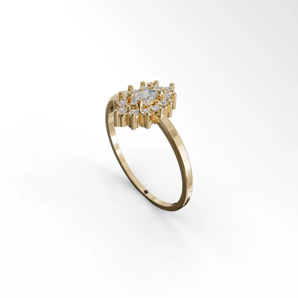Anel em Ouro 18K Elara - Imagem 1