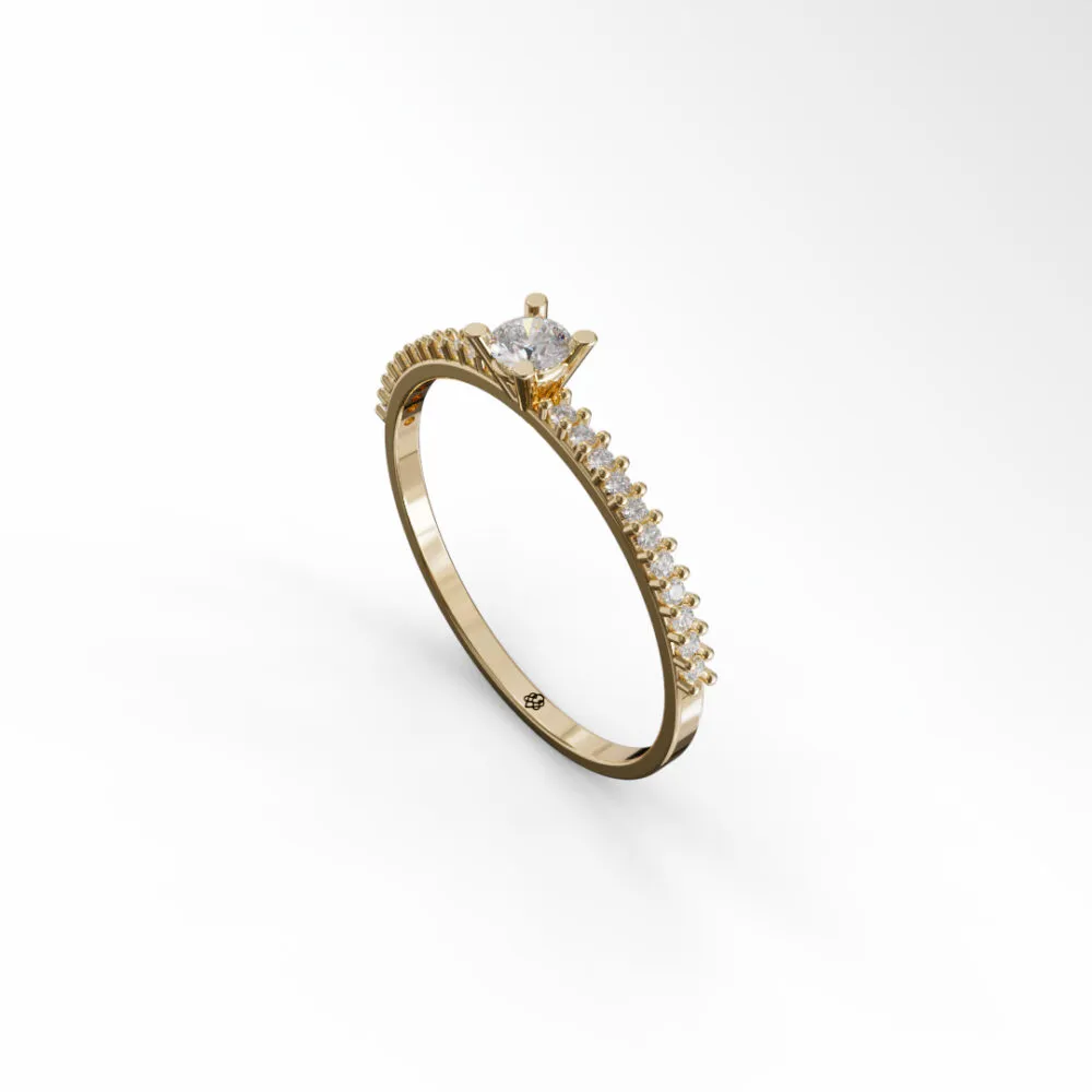 Anel em Ouro 18K Realeza Slim - Imagem 1